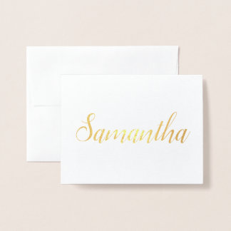 Personalisierter Name | Bridesmaid Stationery Sama Folienkarte