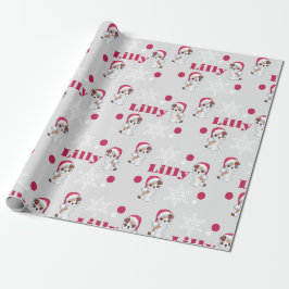 Personalisierter Name Cats Weihnachten Geschenkpapier
