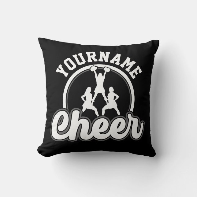 Personalisierter NAME Cheer Team Varsity Cheerlead Kissen (Vorderseite)