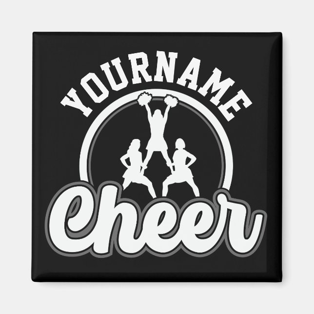 Personalisierter NAME Cheer Team Varsity Cheerlead Magnet (Vorne)
