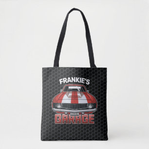 Personalisierter NAME Classic Muscle Car Garage Tasche