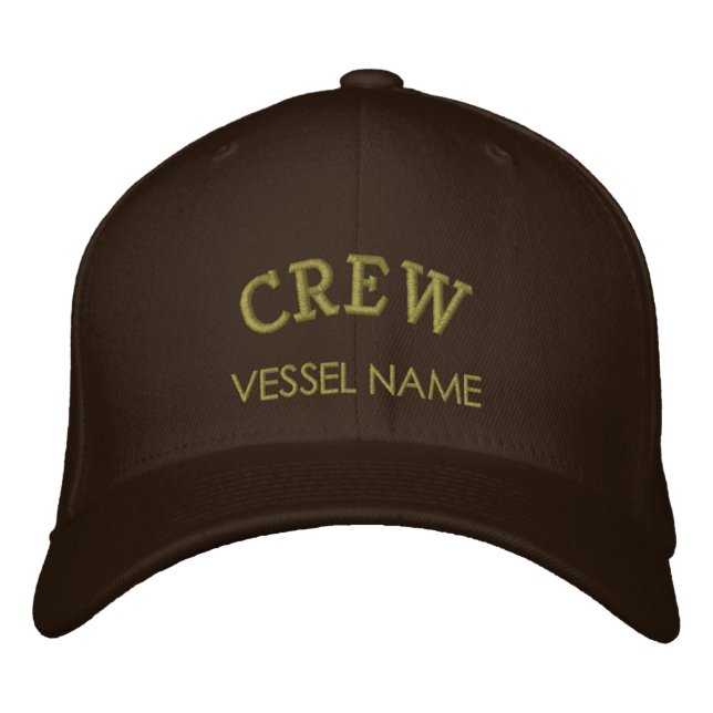Personalisierter Name Crew Bestickte Kappe (Vorderseite)