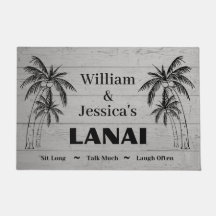 Personalisierter Name Custom Lanai Tropical Palm T