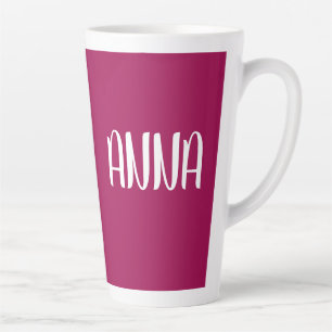 PERSONALISIERTER NAME CUSTOM LATTE KAFFEE TASSE