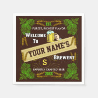 Personalisierter Name der Bier-Brauerei | Hopfen B