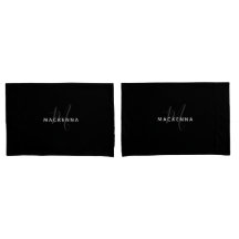 Personalisierter Name der Black Girly Monogram