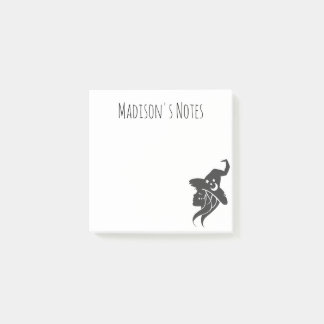 Personalisierter Name der coolen Hexe Post-it Klebezettel