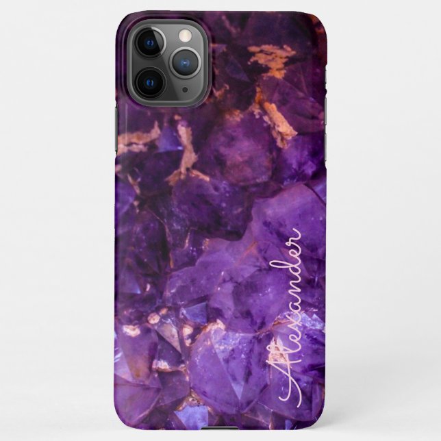 Personalisierter Name der Crystal Hexe iPhone Hülle (Rückseite)