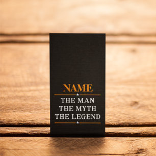 Personalisierter Name Der Mann Der Mythos Die Lege