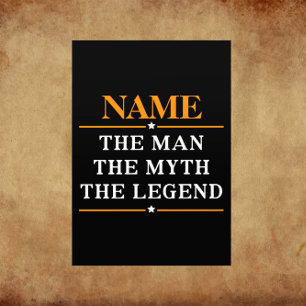 Personalisierter Name Der Mann Der Mythos Die Lege Flyer