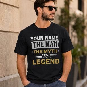Personalisierter Name Der Mann Der Mythos Die Lege T-Shirt