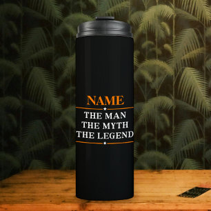Personalisierter Name Der Mann Der Mythos Die Lege Thermosbecher