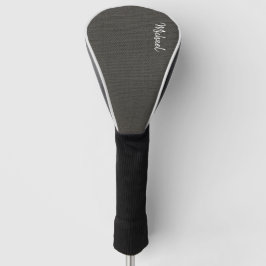 Personalisierter Name der natürlichen Leinwand Golf Headcover