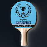 Personalisierter Name der Ping Pong Champion Typog Tischtennis Schläger<br><div class="desc">Personalisierter Name des Ping Pong Champion Typografie Ping Pong Paddle.</div>