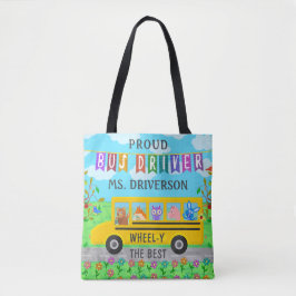 Personalisierter Name der Schulbustreiber-Tier-| Tasche