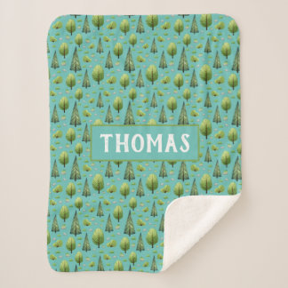 Personalisierter Name der Waldbaumen Sherpadecke