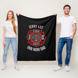 Personalisierter Name des benutzerdefinierten Fire Fleecedecke