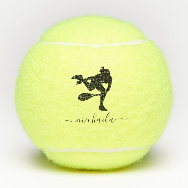 Personalisierter Name des benutzerdefinierten Tenn Tennisbälle (Vorderseite)