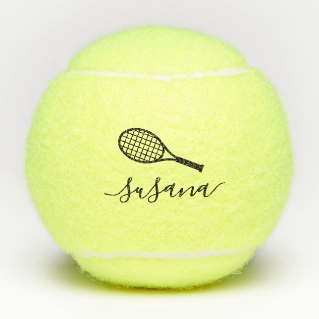 Personalisierter Name des benutzerdefinierten Tenn Tennisbälle (Vorderseite)