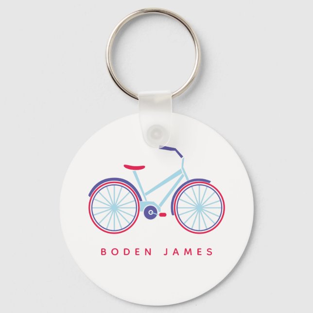 Personalisierter Name des Bike-Gastgeschenks Schlüsselanhänger (Vorderseite)