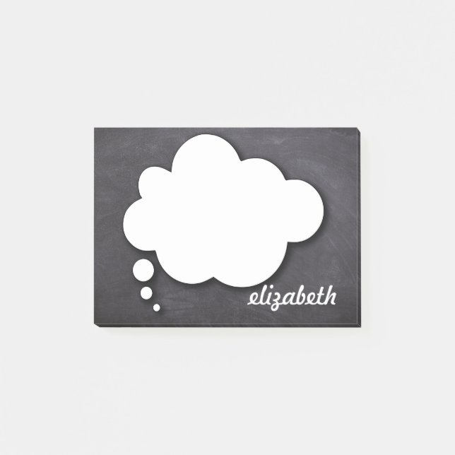 Personalisierter Name des Blackboard-Talks Post-it Klebezettel (Vorderseite)