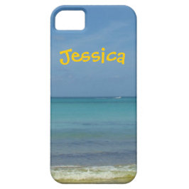 Personalisierter Name des Blauen Meeres Case-Mate iPhone Hülle