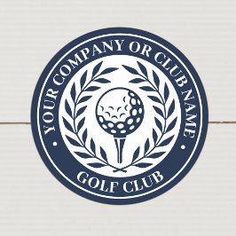 Personalisierter Name des Classic Golf Runder Aufkleber