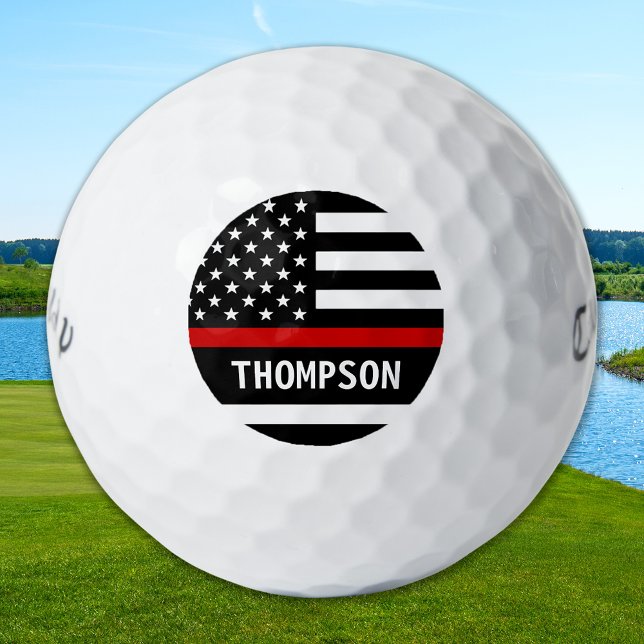 Personalisierter Name des Feuerwehrmanns der dünne Golfball (Von Creator hochgeladen)