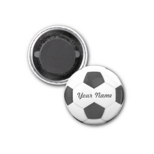 Personalisierter Name des Fußballballs Magnet