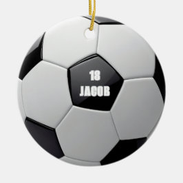 Personalisierter Name des Fußballs Ornament