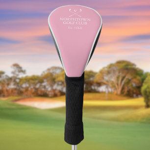 Personalisierter Name des Golfklubs Rosa Golf Headcover