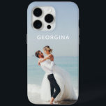 Personalisierter Name des Hochzeitstiefbilds Case-Mate iPhone Hülle<br><div class="desc">Hochzeitstil Foto Template Personalisiert Name iPhone Case. Dieses Hochzeitsmotiv zeigt Ihr personalisiertes Foto oder Bild mit Ihrem Namen. Personalisiert durch Bearbeiten des Textes im Textfeld und Hinzufügen eines eigenen Fotos. #wedding #name #Foto #photograph #photography #image #image #personalisiert #personalisiert #custom #addyourown #diy #doityourself #simple #design #designer #modern #style #stylish #trendy #trendy...</div>