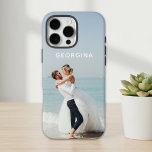 Personalisierter Name des Hochzeitstiefbilds iPhone 16 Pro Max Hülle<br><div class="desc">Hochzeitstil Foto Template Personalisiert Name iPhone Case. Dieses Hochzeitsmotiv zeigt Ihr personalisiertes Foto oder Bild mit Ihrem Namen. Personalisiert durch Bearbeiten des Textes im Textfeld und Hinzufügen eines eigenen Fotos. #wedding #name #Foto #photograph #photography #image #image #personalisiert #personalisiert #custom #addyourown #diy #doityourself #simple #design #designer #modern #style #stylish #trendy #trendy...</div>