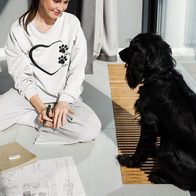 Personalisierter Name des Hundes Mama Mama-Geschen Sweatshirt (Von Creator hochgeladen)