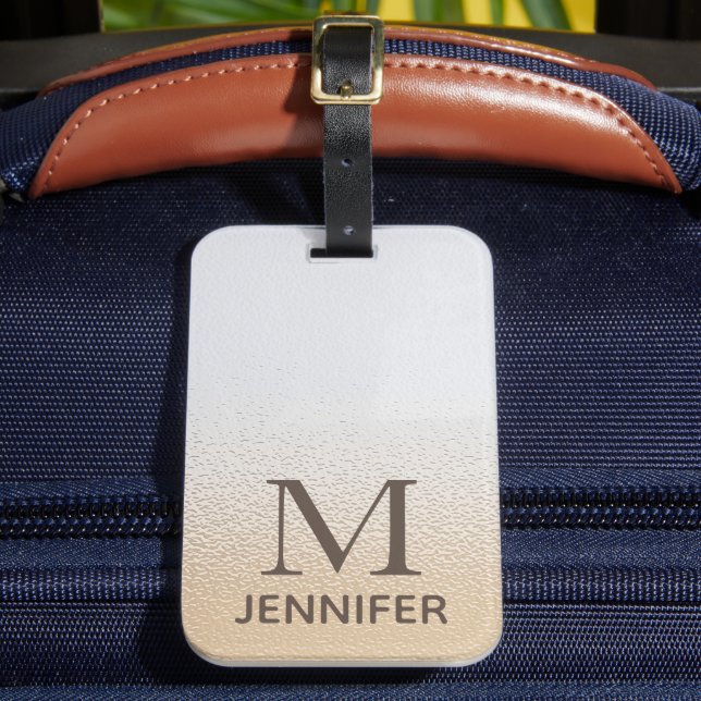 Personalisierter Name des Iridescent-eleganten Mon Gepäckanhänger (Vorderseite Insitu 2)