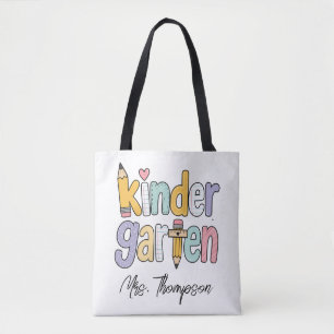 Personalisierter Name des Kindergartenerziehers Pa Tasche