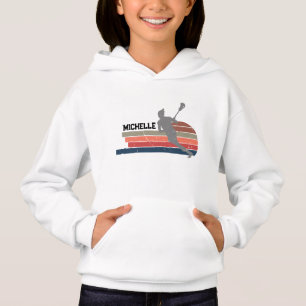 Personalisierter Name des Lacrosse Players Hoodie