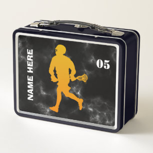 Personalisierter Name des Lacrosse Players Metall Brotdose