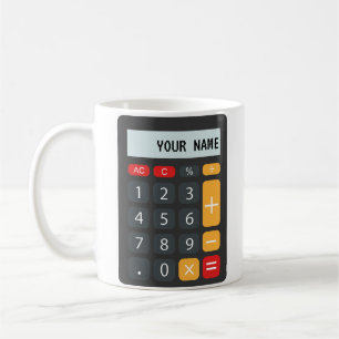 Personalisierter Name des Math Calculator Kaffeetasse