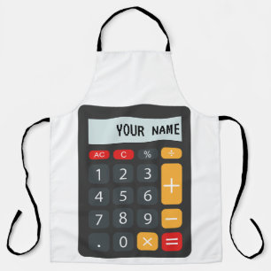 Personalisierter Name des Math Calculator Schürze