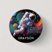Personalisierter Name des modernen Astronauten