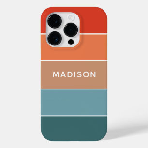Personalisierter Name des modernen Colorblock Eart Case-Mate iPhone 14 Pro Hülle