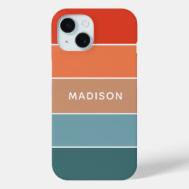Personalisierter Name des modernen Colorblock Eart Case-Mate iPhone Hülle