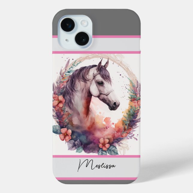 Personalisierter Name des modernen Wasserrosters Case-Mate iPhone Hülle (Rückseite)