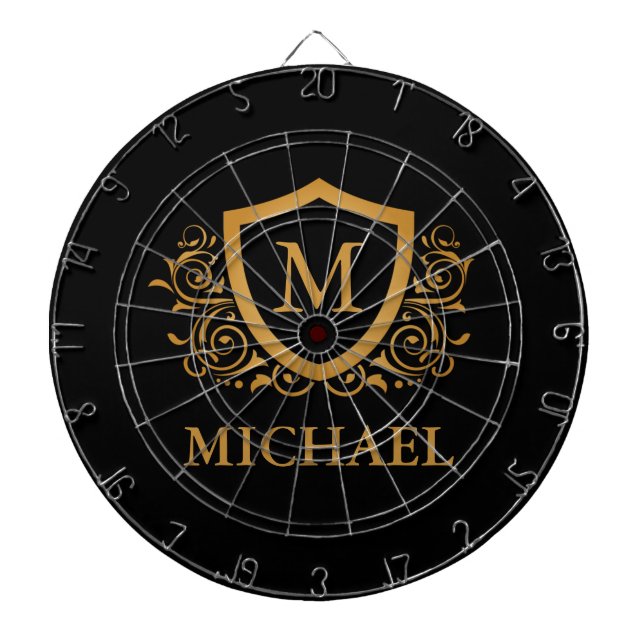 Personalisierter Name des Monogramms Dartscheibe (vorne)