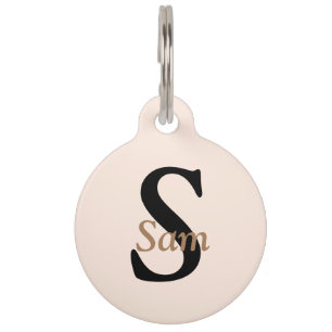 Personalisierter Name des Monogramms Haustiermarke