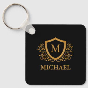 Personalisierter Name des Monogramms Schlüsselanhänger