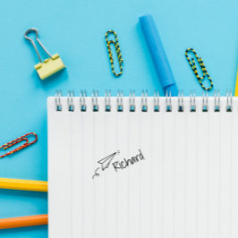 Personalisierter Name des niedlichen Papiertyps Permastempel