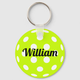 Personalisierter Name des Pickleball-Balls Schlüsselanhänger