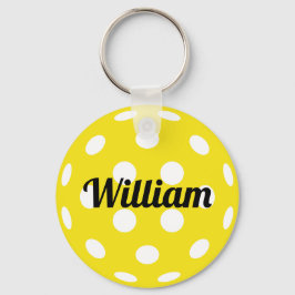 Personalisierter Name des Pickleball-Balls Schlüsselanhänger